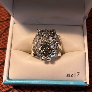 Sterling Silver Owl Ring